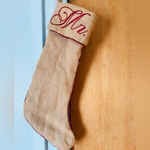 “Mr.” Christmas Stocking